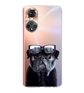 PrintiFy Huawei Honor 50 ile Uyumlu 1mm Slim Fit Köpek 3 050f Baskılı Şeffaf  Kılıf