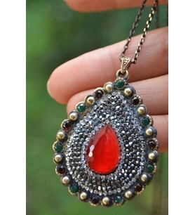 STONEAGE JEWELLERY Yakut Taşlı Kolye
