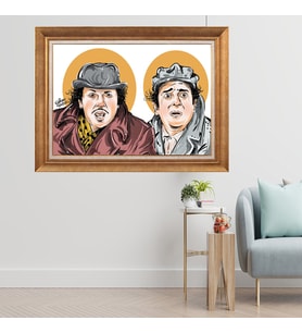 Altın Varaklı Çerçeveli Paspartulu  Tablo fty253 (Gold)