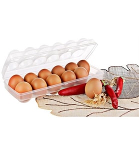 Eggo 12 Bölmeli Şeffaf Yumurta Saklama Kabı