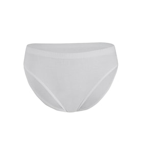 12 Adet Yıldız Bayan Ribana Biyeli Bikini Külot Slip Beyaz 3510