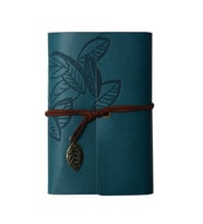 Yaprak Desenli Deri Defter