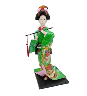 Japon Kimonolu Geyşa Bebek Biblo 30 cm No.13