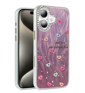 Newface Apple iPhone 16 Kılıf Blade Aynalı Desenli Kapak - Desen 8
