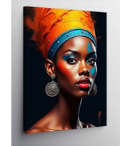 Kanvas Tablo Afrika Güzellik Kraliçesi