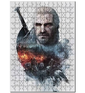 Cakapuzzle Witcher 3 Sahne Puzzle Yapboz MDF (Ahşap) (120 Parça)