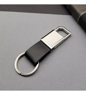 Siyah Gümüş Metal Anahtarlık