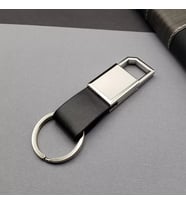 Siyah Gümüş Metal Anahtarlık