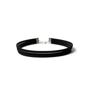Siyah Renk Süet Kadın Choker Kolye