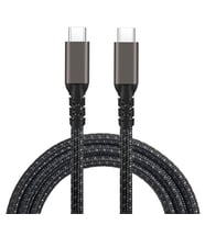 Zore 2.Jenerasyon Type-C to Type-C USB3.2 PD Data Kablosu 100W 20Gbps 4K@60Hz 1 Metre (Siyah)