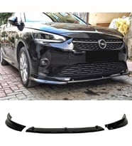 Opel Corsa F Race Ön Lip Piano Black 3 Parça 2019 2020 2021 Abs Plastik