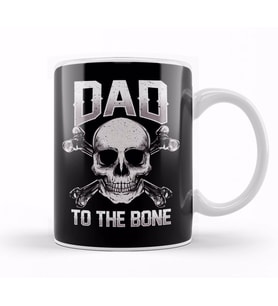 Funny Dad To The Bone Pun Father's Dad Jokes Kupa Bardak Porselen
