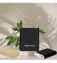 KİŞİYE ÖZEL İSİM BASKILI  POWERBANK 10400 mAh (Siyah)
