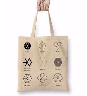 Logo Exo Bez Çanta Uzun Saplı