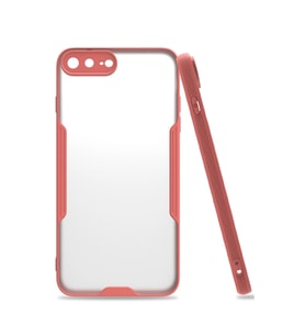 Apple İphone 7 Plus Kılıf Platin Silikon - Pembe