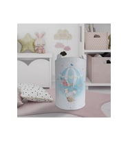 MEKTA HOME BEBEK VE ÇOCUK ODASI Fil ve Çiçekli Uçan Balon Desenli Oyuncak Sepeti