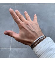 Çelik Bileklik Premium 316L 2 Li (Gümüş Gri)