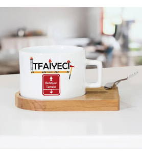 İKişiye Özel tfaiyeciye Hediye Çay Fincanı