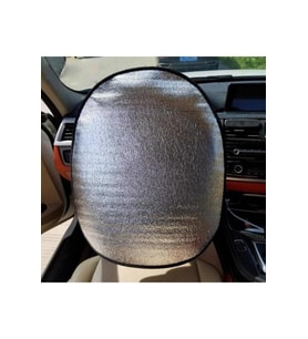 Araç Araba Içi Oto Direksiyon Güneş Koruyucu Branda Örtü Kılıf Direksiyon Güneşlik 50x50 Cm (Gri)
