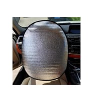 Araç Araba Içi Oto Direksiyon Güneş Koruyucu Branda Örtü Kılıf Direksiyon Güneşlik 50x50 Cm (Gri)