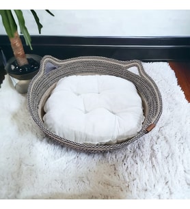 Decohandy 40 Cm Elyaflı Kedi Yatağı