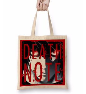 Death Note Logo Bez Çanta Uzun Saplı