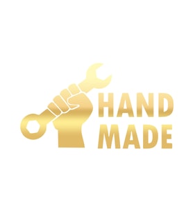 Hand Made Anahtar El Yapımı Sticker17x17 Cm Gold