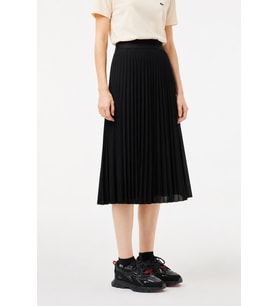 Lacoste Women's Pleated Skirt Pileli Kadın Etek Siyah