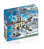 F BLOCKS 536 PARÇA LEGO POLİS KURTARMA SETİ
