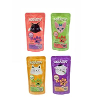 4 Farklı Lezzette Mhauw Kedi Çorbası 80 Gr (Tavuk/Somon/Ciğer/Yürek)