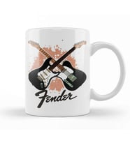Fender Guitar 01 Kupa Bardak Porselen