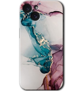 İphone 15 Plus Kılıf HD Desen Baskılı Kılıf - Liquid Mermer