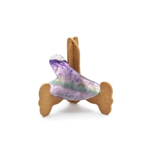Hakiki Doğal Florit Taşı Gua Sha Masaj Aleti