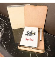Radyoloji Teknikeri Ahşap Kutulu Defter Kalem Set