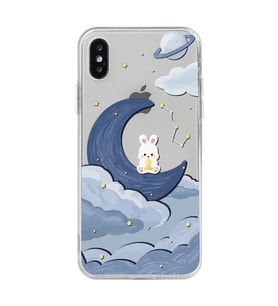 Iphone X / Xs Uyumlu Sevimli Ayıcık Desenli Şeffaf Telefon Kılıfı