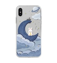 Iphone X / Xs Uyumlu Sevimli Ayıcık Desenli Şeffaf Telefon Kılıfı