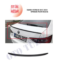 Skoda Super B 2015 2019 Spoiler Piano Black (Siyah)