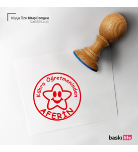 Kişiye Özel Kitap Damgası Kitap Mührü Kaşe Kitap Mühür Özel Damga 271