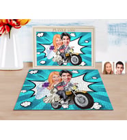 BK Gift Kişiye Özel Evleniyoruz Karikatürlü 1000 Parça Profesyonel Puzzle-8