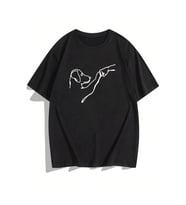 Can Dostum Köpeğim Temalı Unisex Oversize Tshirt (Siyah)