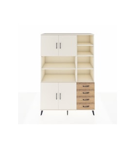 Hyperion Dolap 9 Raflı 4 Çekmeceli 4 Kapaklı 132x44x195 Aytaşı-Aytaşı/Çam
