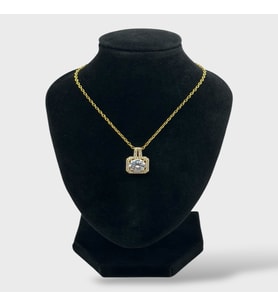 Arnes Jewelry Çelik Zirkon Taşlı Kolye