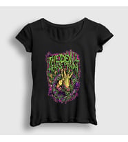 Presmono Kadın Siyah Hands The Devil Wears Prada T-Shirt 423493tt