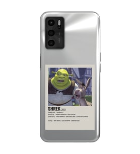 Oppo A55 Uyumlu Shrek Minimalsit Poster Desenli Şeffaf Telefon Kılıfı