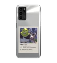 Oppo A55 Uyumlu Shrek Minimalsit Poster Desenli Şeffaf Telefon Kılıfı