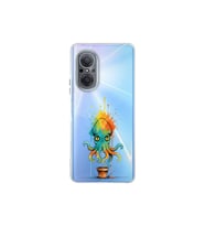 Huawei Nova 9 Se ile uyumlu Splash ahtapot tasarımlı şeffaf silikon kılıf