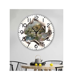 bilge Tasarım retro Duvar Saati 35 x 35CM (Karışık)