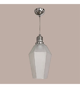 Avize Çarşısı Albatros Krom Renkli, Camlı, Tekli Sarkıt Avize, BS.7421-51-01 Ş