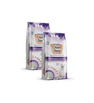 Clean Step Lavanta Kokulu Topaklanan Ince Tane Bentonit Kedi Kumu 10 Lt* 2 Adet