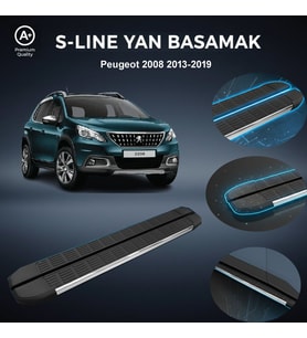 Peugeot 2008 S-Line Premium Krom Yan Basamak 2013-2019